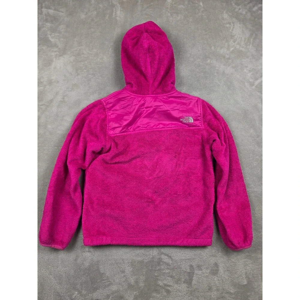 The North Face Fleece Hoodie Girls L‎ 14/16 Pink Full Zip Jacket Outdoor *Read